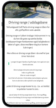 Mobil Driving range side før