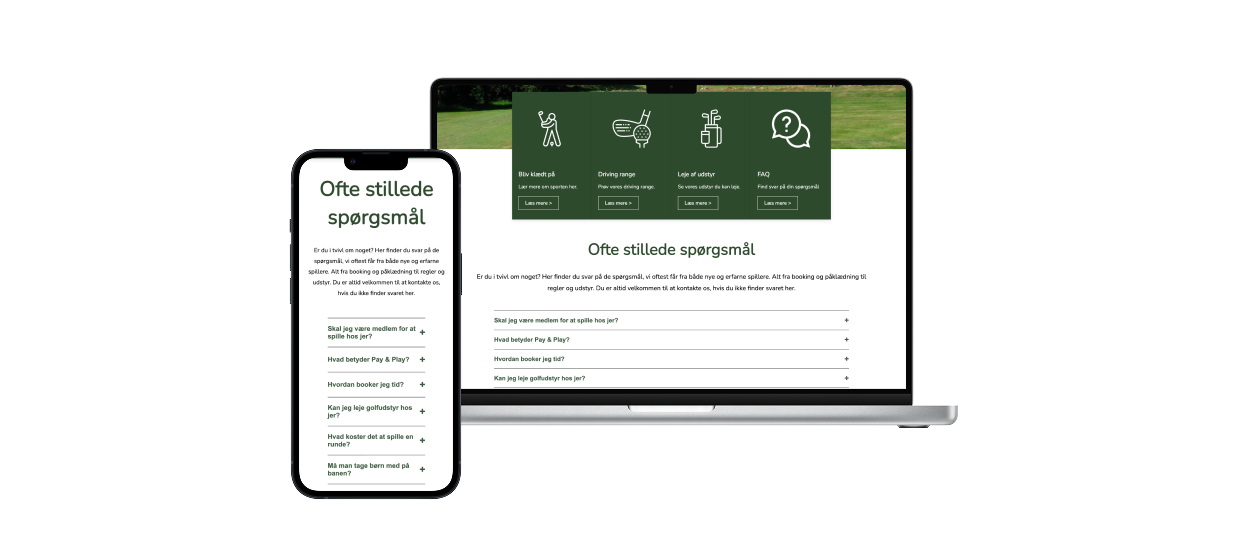 Mockup ny hjemmeside