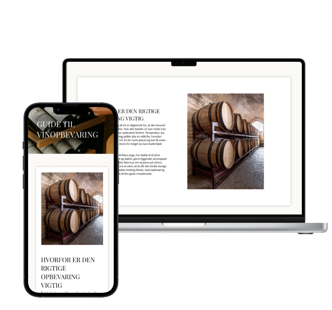 mockups af havblinks hjemmeside